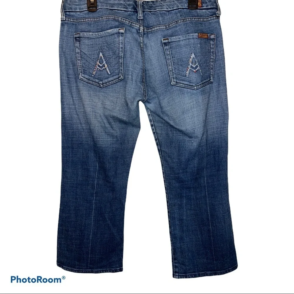 7 for All Mankind Vintage Crop “A” Pocket Jeans 31/12